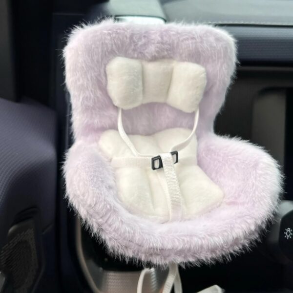 labubu doll car safety fluffy seat - Image 5