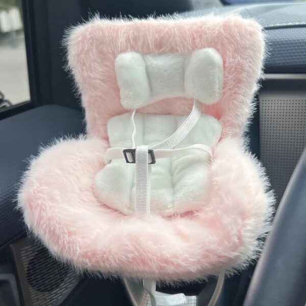 labubu doll car safety fluffy seat - Image 4