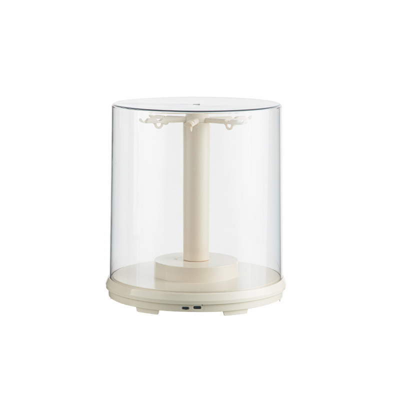 Rotating Display Box, 1 Count Clear Dustproof Display Box for Keychain, Watch, Jewelry, Home Organizer for Living Room Bedroom Study Room Labubu transparent rotating display box no doll include (Copy) - Image 2
