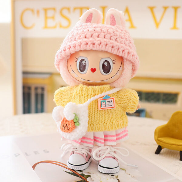 Labubu yarn crochet clothing set  no doll include