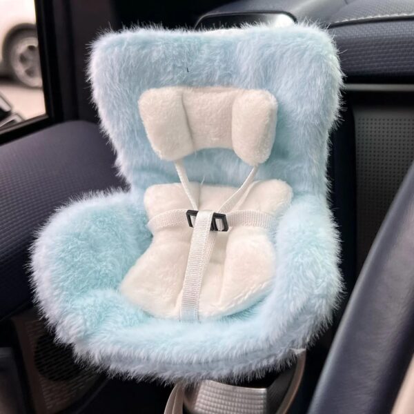 labubu doll car safety fluffy seat - Image 3