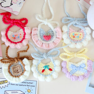 labubu crochet bib