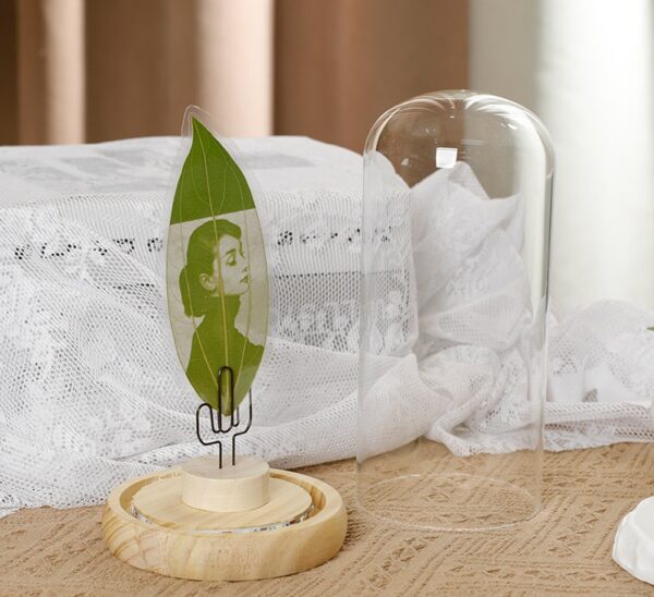 leaf carving unique gift carve your photo on the leaves - Image 4