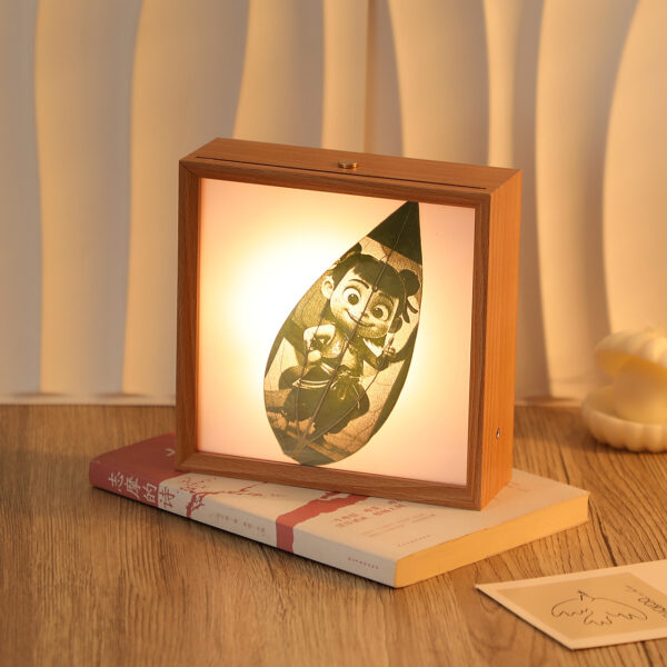 leave carve with photo frame with RGB lights - Image 4